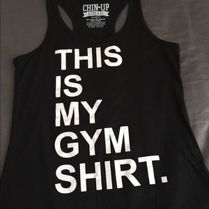 Black graphic tank
